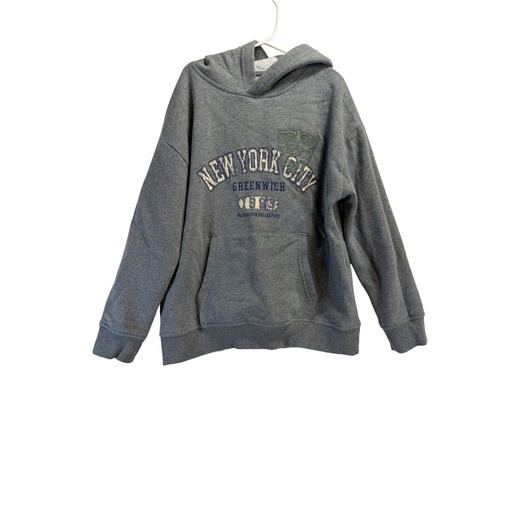 Thereabouts Boys Gray New York City Greenwich 1993 Graphic Hoodie Size S 8